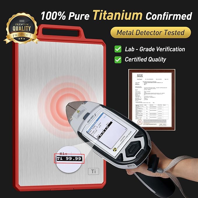 2 Packs Pure Titanium Cutting Boards for Kitchen Chopping Board Butcher Block 2 in 1 Titanium Gift Best Mama Mom Ever Christmas Xmas Birthday Law Step Who Have Everything Good Unique Useful Present