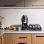 Flavia Aroma Brewer Bundle with 84 Freshpacks and 1 Merchandiser - Coffee Machine, Makes Coffee, Lattes, Tea, and other Hot or Iced Beverages with Single-Serve Freshpacks, Multiple Brew Sizes, Black