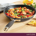 Anolon Advanced Home Hard Anodized Nonstick Skillet, 10.25 Inch – 10 Inch Fry Pan, Non Stick Saute Pan, Durable Cooking Skillet - Moonstone