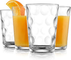 Home Essentials Juice Glasses Set Of 4 Water Tumbler Glasses Cups 7 oz Uses for Juice, Water, Cocktails, and more Beverages. Dishwasher safe…