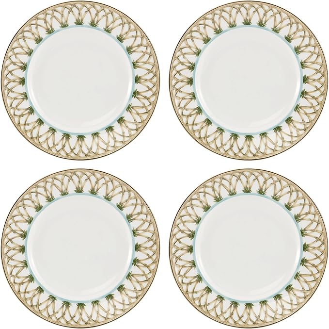 Lenox 897295 British Colonial Bamboo Accent Plates, Set of 4