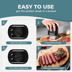 KITEXPERT Meat Tenderizer Tool with 56 Stainless Steel Ultra Sharp Needle Blade, Durable Meat Tenderizer with Safety Lock, Chicken Tenderizer for Beef, Steak, Meat Tenderizer Machine