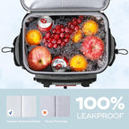 Maelstrom Backpack Cooler,Soft Lightweight Leakproof Cooler Backpack,35 Can Insulated Cooler Bag,Keeps 35 Cans Hot/Cold for Up to 16 Hours,Waterproof Lunch Backpack for Men Women-Grey