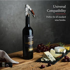 Barvivo Gold Resin Wine Opener with Foil Cutter Knife and Cap Remover, Double Hinged Manual Wine Key for Bartenders, Servers, Waiters, Stainless Steel Wine Bottle Opener Corkscrew