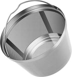 Reusable Coffee Filters 8-12 Cup Permanent Coffee Filters Basket Washable Compatible with Mr. Coffee Black & Decker Coffee Maker Filter 6-12 Cup
