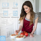 Heartland Home Porcelain Mini Casserole Dish Oval (6pc Set). Cauliflower Au Gratin Baking Dish, Banana Split Bowls, Single Serving, Small Individual