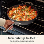 Calphalon® Hard-Anodized Nonstick 12" Jumbo Frying Pan with Lid