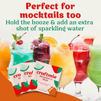 Craftmix Strawberry Mule, Makes 12 Drinks, Skinny Cocktail Mixers Moscow Mule - Mocktail Drink Mixers - Made With Real Fruit - Vegan Low-Carb, Low-Sugar, Non-GMO, Dairy Free, Gluten Free, Easy to Mix