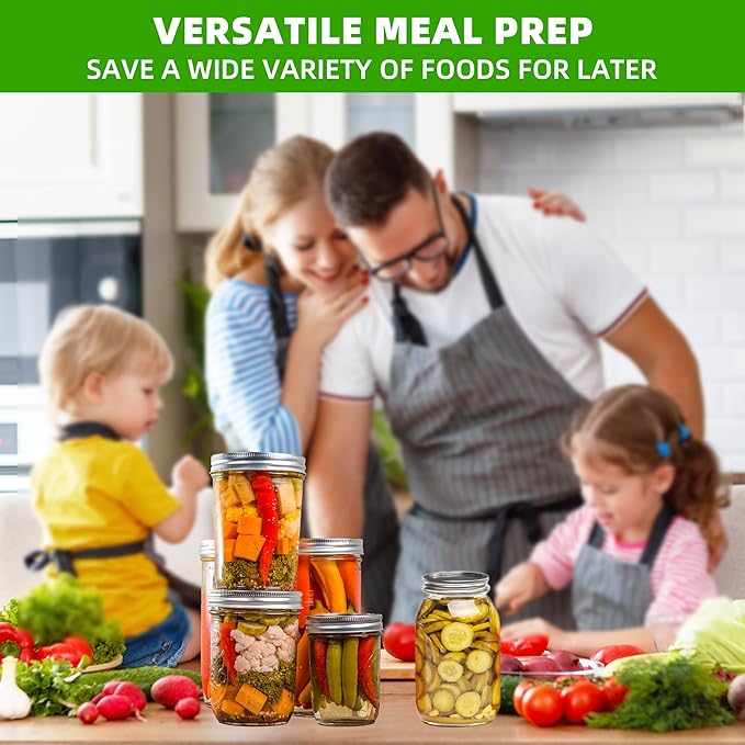 56PCS Canning Lids with Rings For Mason Regular Mouth, Jars Lids With Rings/Bands Mason Jars For Canning Food Fruits DIY Food Grade Material(70mm, 28Lids + 28Rings for Regular Mouth Jar)