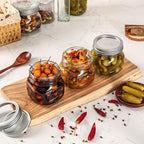 12PCS Wide Mouth Mason Jars 16oz with Airtight Lids and Bands, Canning Jars with Crystal Glass for Food Storage, Spice Jars, Canning, DIY Projects, Jam, Jelly, Honey, Preserving, Drinking