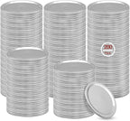 Canning Lids Regular Mouth, 200 Count 70MM Mason Jar Split-Type Metal Canning Lids for Ball, Kerr, Canning Jar lids Bulk, Food Grade Material Reusable Leak Proof Lids with Silicone Seals Rings