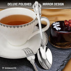 Royal Design Flatware, Silverware Set for 8 persons, 40 Piece - Spoons, Forks, and Knives 18/10 Stainless Steel, Dishwasher Safe