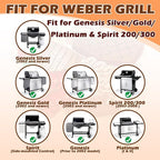 Igniter Kit for Weber 7510 Spirit 200/300/500/700, Genesis E310/E320 Grill Replacement Parts, BBQ Grill Igniter for Weber Gensis Silver B/C Genesis Gold B/C Platinum B/C Push igniter Parts