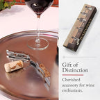 Barvivo Bai Ying Opener with Foil Cutter Knife and Cap Remover, Double Hinged Manual Wine Key for Bartenders, Servers, Waiters, Stainless Steel Wine Bottle Opener Corkscrew