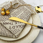 36-Pieces Silverware Mirror Polished Dinnerware Gold Flatware With Black Handle, 18/0 Stainless Steel Cutlery Set For Home Kitchen Party Hotel Restaurant Wedding Service for 6