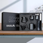 SuperCook Coffee Pour Over Kit Hand Drip with Kettle, Electric Grinder, Camping Travel Coffee Kit Ideal for Anniversary Birthday Gift