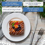 Hushee 24 Pack 7 Inch White Dessert Plates/salad Dishes Set, Melamine Small Dinner Plates Round Serving Dishes for Snacks, Bread, Fruit, Cake and Salad, Home Restaurant Supplies