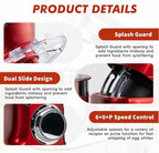 Kitchen in the box Stand Mixer, 900W 7.5QT Kitchen Electric Mixer, 6-Speed Tilt-Head Food Mixer for Baking with Dough Hook,Wire Whip,Beater (Red)