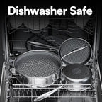 15-Piece 5 Ply Stainless Steel Cookware Set with Lids, Pots and Pans Set Non Stick, Non-Toxic Kitchen Utensils Set for Induction, Oven, Dishwasher Safe, RV Essentials, Kitchen Appliances