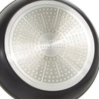 BergHOFF Essentials 5Pc Non-stick Hard Anodized Cookware Starter Set, Glass lid, FernoGreen Non-toxic Nonstick Coating, Stainless Steel Handle, Induction Pots and Pans, Black