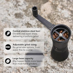 MiiR New Standard Hand Grinder, Manual Coffee Grinder - Precision Grinding, Six Adjustable Settings, Durable Stainless Steel Burrs, 45g Bean Capacity