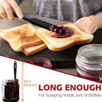 Anaeat Silicone Spatula Set of 5 - Seamless One-Pieces Design, Non-Stick Rubber Spatulas Kitchen Scraper Flexible for Easy Baking, Cooking, Scraping & Mixing, Heat Resistant & Dishwasher Safe