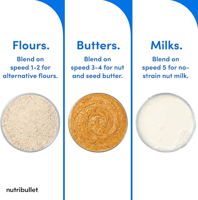 nutribullet® SmartSense Blender Combo, 1400W, 64oz Pitcher, 32oz & 24oz Cups, 5-Speed, Smoothies, Ice and Frozen Fruit, Nut Milk, Soup, Matte White, NBF50700AW