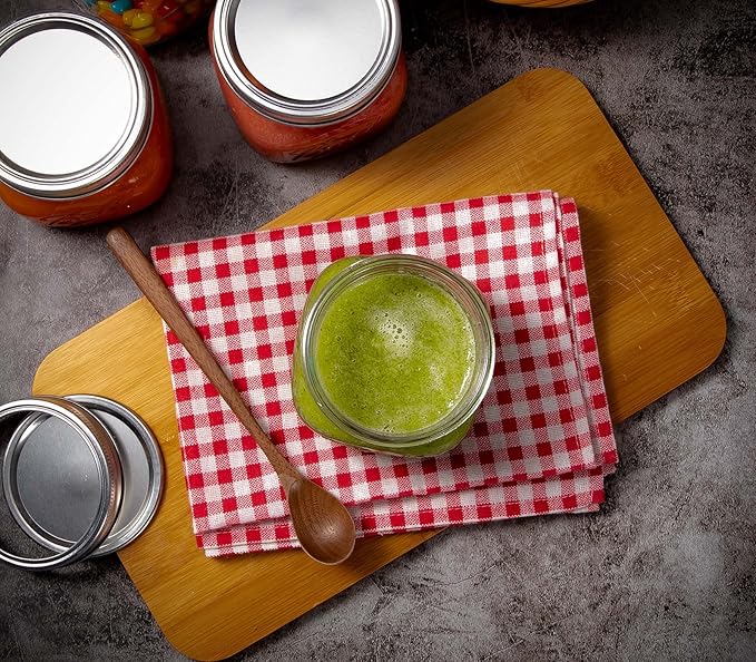 6PCS Wide Mouth Mason Jars 16oz with Airtight Lids and Bands, Canning Jars with Crystal Glass for Food Storage, Spice Jars, Canning, DIY Projects, Jam, Jelly, Honey, Preserving, Drinking