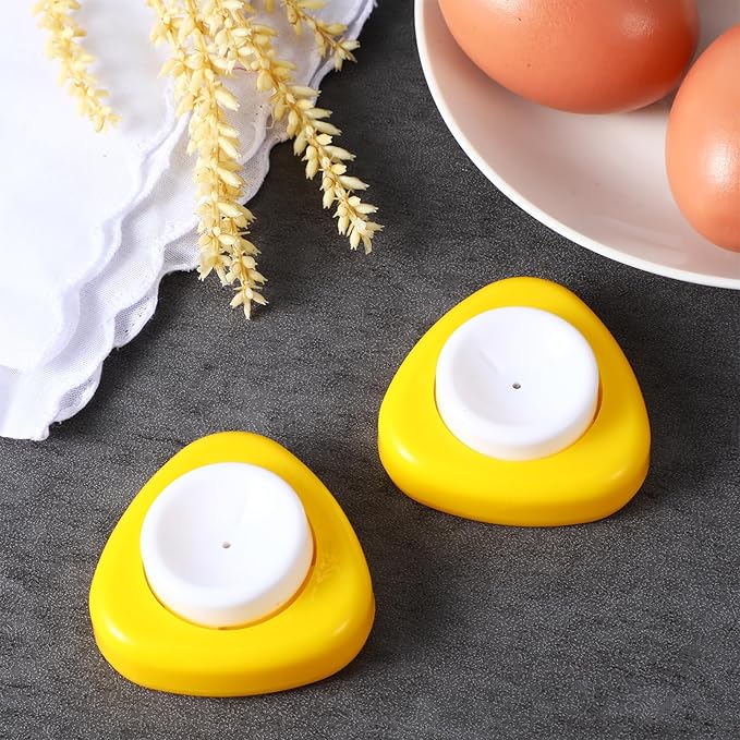 2 Pcs Raw Eggs Piercer Egg Hole Poker Puncher with Base Safety Lock to Get Good Hard Boiled Egg Easy Peeler Shell Remover Poker with Retractable Sharp Pin for Boiling Eggs Kitchen Tools