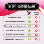 Supa Ant Thickest Canning Lids Wide Mouth (50 Pcs.) Food Grade Tin Can Lids for Canned Food -Buckle Proof & Rust Proof Lid for Canning Kit for Wide Mouth Mason Jars (Knitted Crochet) Canning Supplies