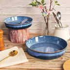 Porcelain Au Gratin Dishes,Baking Dish microwave & Oven Safe, Casserole Dishes, Gratin Dishes Set for Lasagna & Cobblers, 17 oz 7.9 INCH