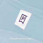 Gee Di Moda Rectangle Tablecloth - 90 x 132 Inch Baby Blue Table Cloth for 6 Foot Table with Floor-Length Drop - Heavy Duty Washable Fabric - 6 Ft Buffet Table, Holiday Party, Wedding & Baby Shower