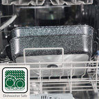 S·KITCHN Set of 3 Nonstick Roasting Pan Baking Dishes for Lasagna, Casserole and Bread Baking Pan, Large & Deep Lasagna Pan with Handles