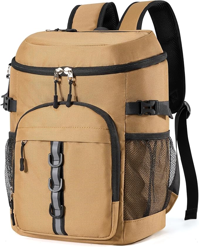 Cooler Backpack, Lightweight and Large Capacity Soft Backpack Cooler, Leak Proof Cooler Bag for Men Women