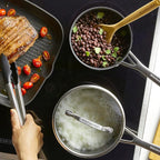 KitchenAid Hard Anodized Induction Nonstick Saucepan with Lid, 2 Quart, Matte Black