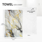 Black Gold Kitchen Towel Set of 2, Soft Absorbent Decorative Hand Towels Tea Towels,Cute Dish Towels for Kitchen Drying Bathroom Bar Decor,Housewarming Gifts for Women