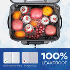 Maelstrom Soft Sided Cooler Bag, 30/40 Can Collapsible Insulated Ice Chest, Large Leakproof Camping & Travel Cooler for Kayaking & Beach