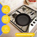 FSE 10" Professional Aluminum Fry Pan, Non-Stick Open Skillet, 3.0 mm Thick Aluminum Construction