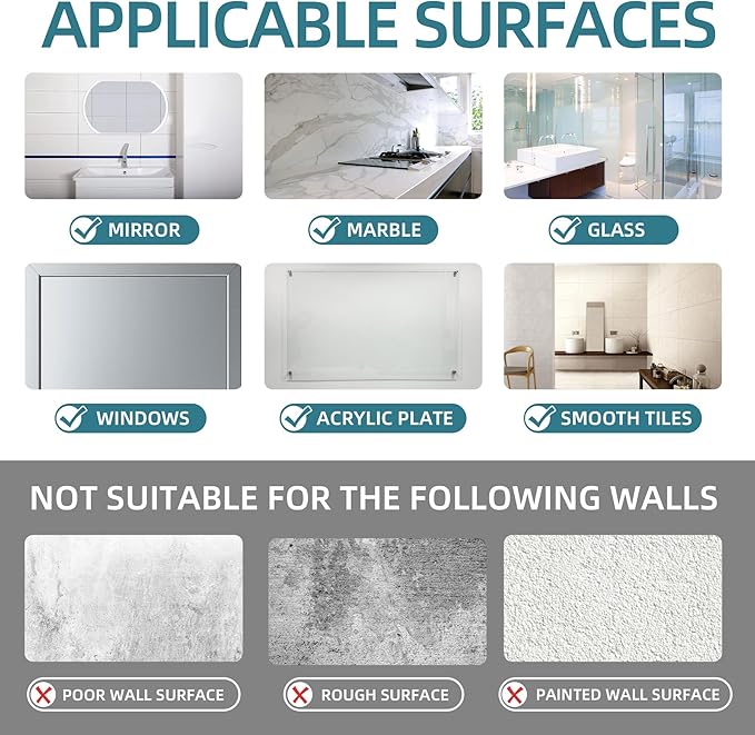 Antimbee 3 Pack Suction Cup Hooks, Clear Shower Suction Hanger, Removable Reusable Bathroom Suction Hooks for Window, Tile Wall, Glass Door-Up to 11 lbs on Smooth Surface (Transparent Cyan)