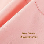 AFUN Chef Aprons for Women Men with Large Pockets, Cotton Canvas Cross Back Water Repellent Work Apron, Size M to XXL (LightPink)