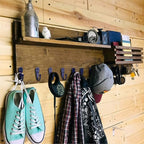 15-Pack Coat Hooks with 30 Screws | Heavy Duty Wall Mounted for Robe, Backpack & Keys | Entryway, Bathroom, Bedroom Hanging Hardware (Purple)