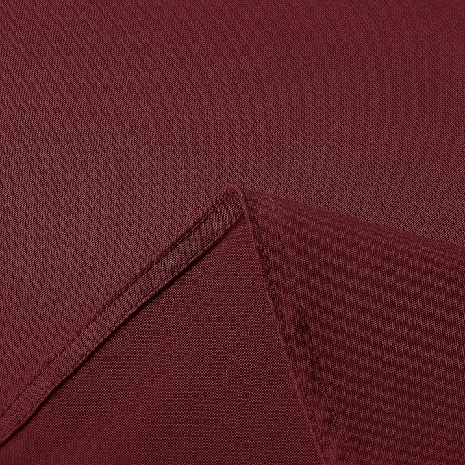 sancua Rectangle Tablecloth - 60 x 102 Inch - Stain and Wrinkle Resistant Washable Polyester Table Cloth, Decorative Fabric Table Cover for Dining Tables, Buffet Parties and Camping, Burgundy