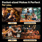 Whiskey Smoker Kit with 6 Wood Chips – Electric Cocktail Smoker Kit with Built-in Lighter & LED Light, Old Fashioned Bourbon Drink Smoking Kit Gifts for Men, Dad, Husband, Whiskey Lovers