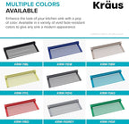Kraus Multipurpose Workstation Sink Roll-Up Dish Drying Rack, Colander and Trivet in Black, KRM-11BL (Pack of 2)