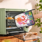 Tropical Palm Pot Holder Set of 2,Flamingo Watercolor Kitchen Heat Resistant Potholder for Women Men BBQ Cooking Baking