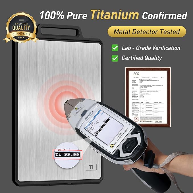 Titanium Cutting Boards for Kitchen Chopping Board with Handle Large Big Small Kitchen Meat Butcher Block Double Sided Pure Titanium and Wheat Straw PP Not Wood Bamboo Plastic Teak Black/Grey