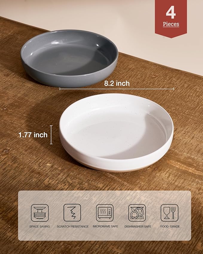 famiware Milkyway 33 oz Bowl Set, Pasta Bowls Set of 4, Salad Bowls Perfect for Your Friend for Housewarming, Thanksgiving, Christmas, Multicolor