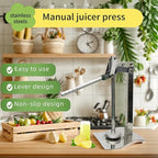 Lemonade stand Fruit Juicer Squeezer Stainless Steel Press Handled,Manual Juicer Press Lemon Lime Crusher Nut Grinder for Fruit or Nuts