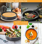 16 Pieces Kitchen Removable Handle Cookware Sets, Stackable Pots and Pans Set Nonstick for Induction Gas RVs Camping Space Saving