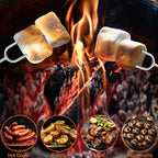 30 Pack Smores Sticks Kit, 32 Inch Marshmallow Roasting Sticks for Fire Pit, Extendable Hot Dog Smores Skewers Camping Accessories Marshmellow Forks Campfire BBQ Grill Tools, 10 Colors